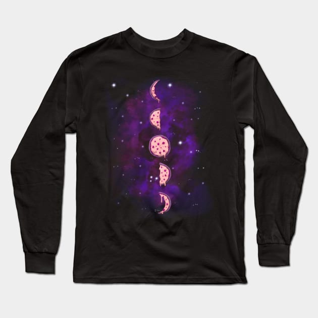 Pizza Phases Long Sleeve T-Shirt by LVBart